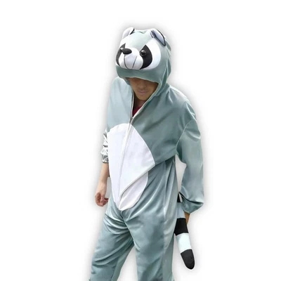 IKUMAAL Waschbär Kostüm-e, J21, Erwachsen-e, Fasching Karneval Fasnacht - Größe: M