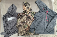 Lot of 3 boys hoodies REEBOK, MOSSY OAK, XERSION size 14-16