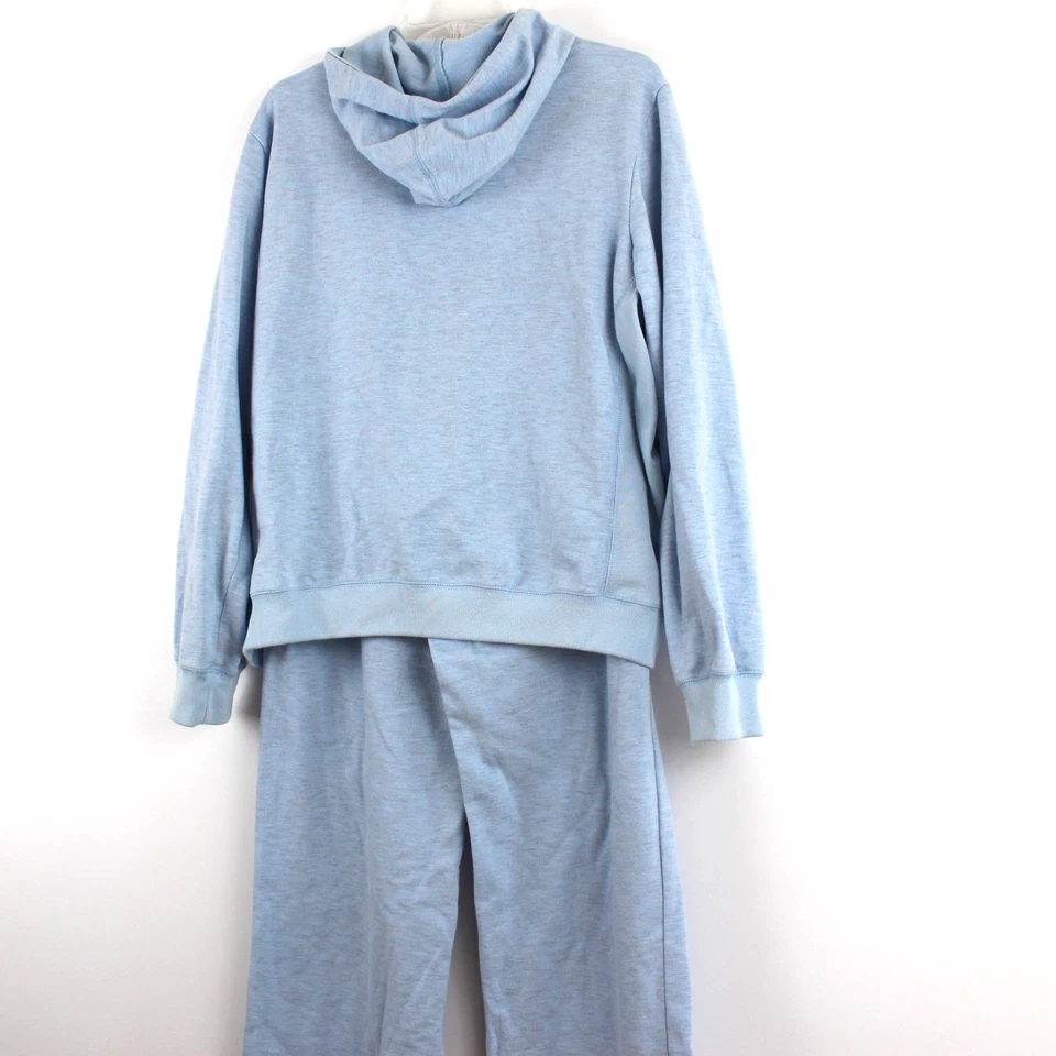 Conjunto de moletom com capuz Catalina feminino jaqueta GG (16-18) calça G (12-14) azul - Imagem 2 de 4