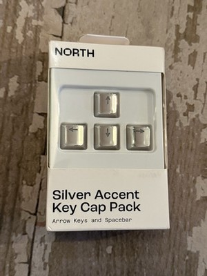 Silver Accent Keycap Set Arrow Keys Spacebar New Sealed Keyboard Compatible