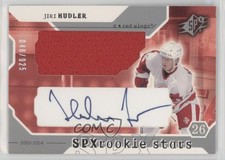 2003-04 SPx Rookie Stars 48/925 Jiri Hudler #221 Auto 7i6
