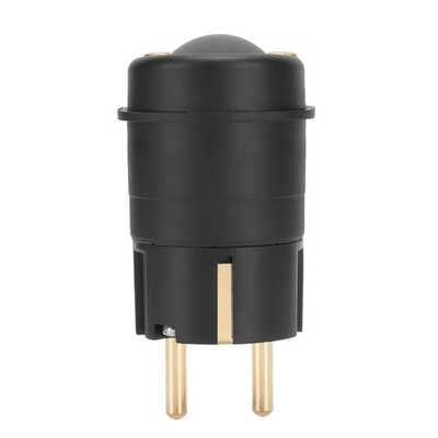 90 Degree AC Power Plug Audiophile Pure Red Copper 24K Gold Plated ...