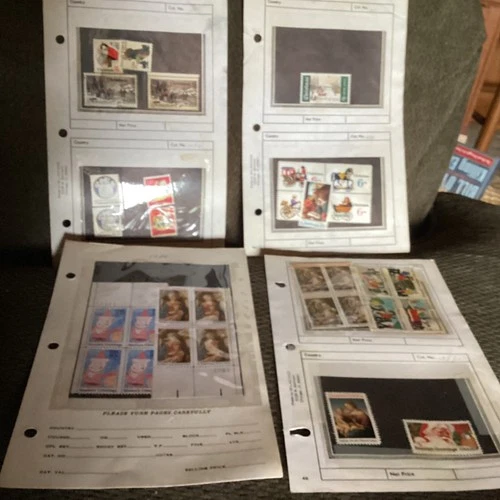 Vintage christmas stamps 