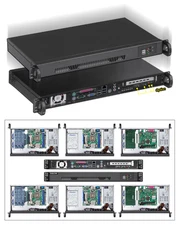 1U Mini-ITX 9.84 Server Deep Rackmount Chassis P-link