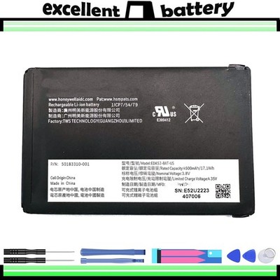 3.8V 4500MAH Battery for Honeywell BAT-EDA52 Data Collector 50183310-001 New 1PC