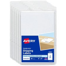 Avery TrueBlock 4x6 White Permanent Shipping ...