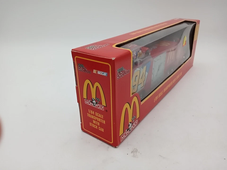 Bill Elliott Racing Champions McDonald’s Monopoly 1:64 Transportador y coche #ueb9 Foto 2 de 4