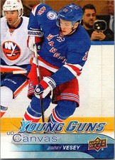 2016-17 Upper Deck #C105 Jimmy Vesey Young Guns UD Canvas Rookie