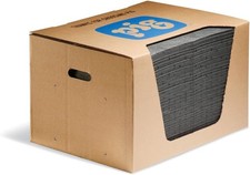 PIG Mat  Oil Absorbent  15" W x 20" L  Lightweight Pads  Absorbs Up to 14...