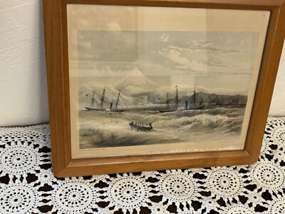 1856 Bay of Wodowara by Wilhelm Joseph Heine Litho Sarony & Co - Vintage