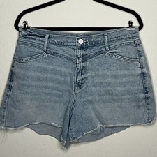 a.n.a High-Rise Blue Denim Shorts Size 12 3.5" Inseam