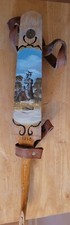 Vintage-Hand Painted Dutch Wooden Ice Skate -