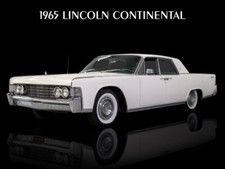 1965 Lincoln Continental In White New Metal Sign 12 X 16 Ships Free