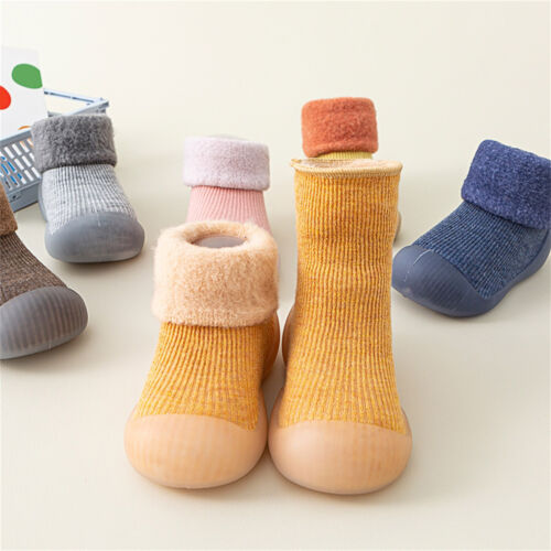 Toddler Infant Boys Girls Socks Shoes The Floor Socks Non Slip Prewalker Shoes - Picture 12 of 18