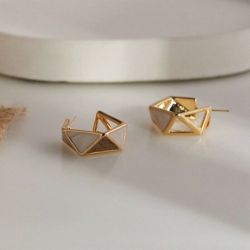 Inusuales Pendientes Gota Esmalte Geométrico Elegante Nueva Aleación Moda Joyería - Imagen 10 de 15
