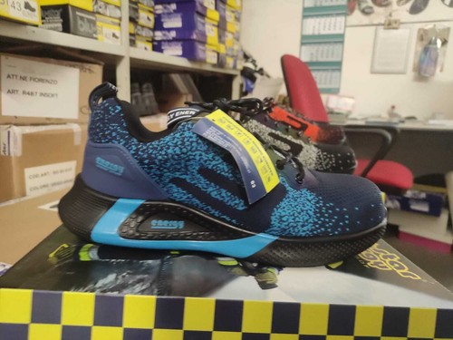 SCARPE ANTINFORTUNITICHE BLU STAR BS170 S3 BASSA LEGGERA COMODA LAVORO 40-47 - Foto 7 di 9