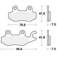 TRW TRQ BremsbeläGe Passend Vorn FüR Kawasaki Z 400 Bj. 2019