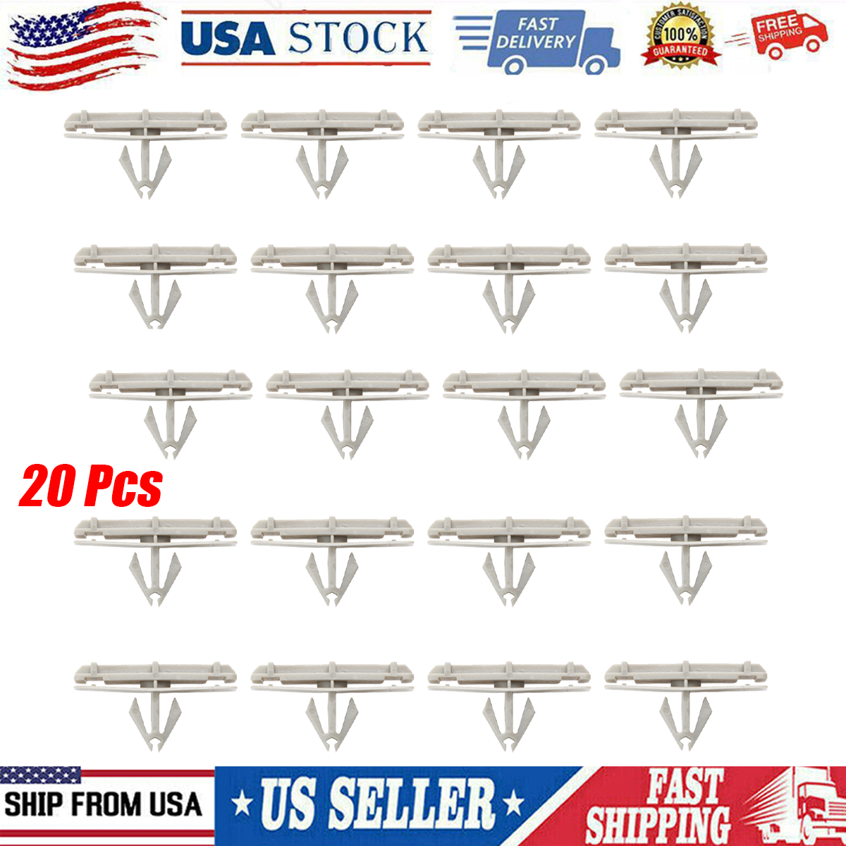20Pc Fender Flare Moulding Clips For Chrysler Jeep Liberty Wrangler 55157055-AA