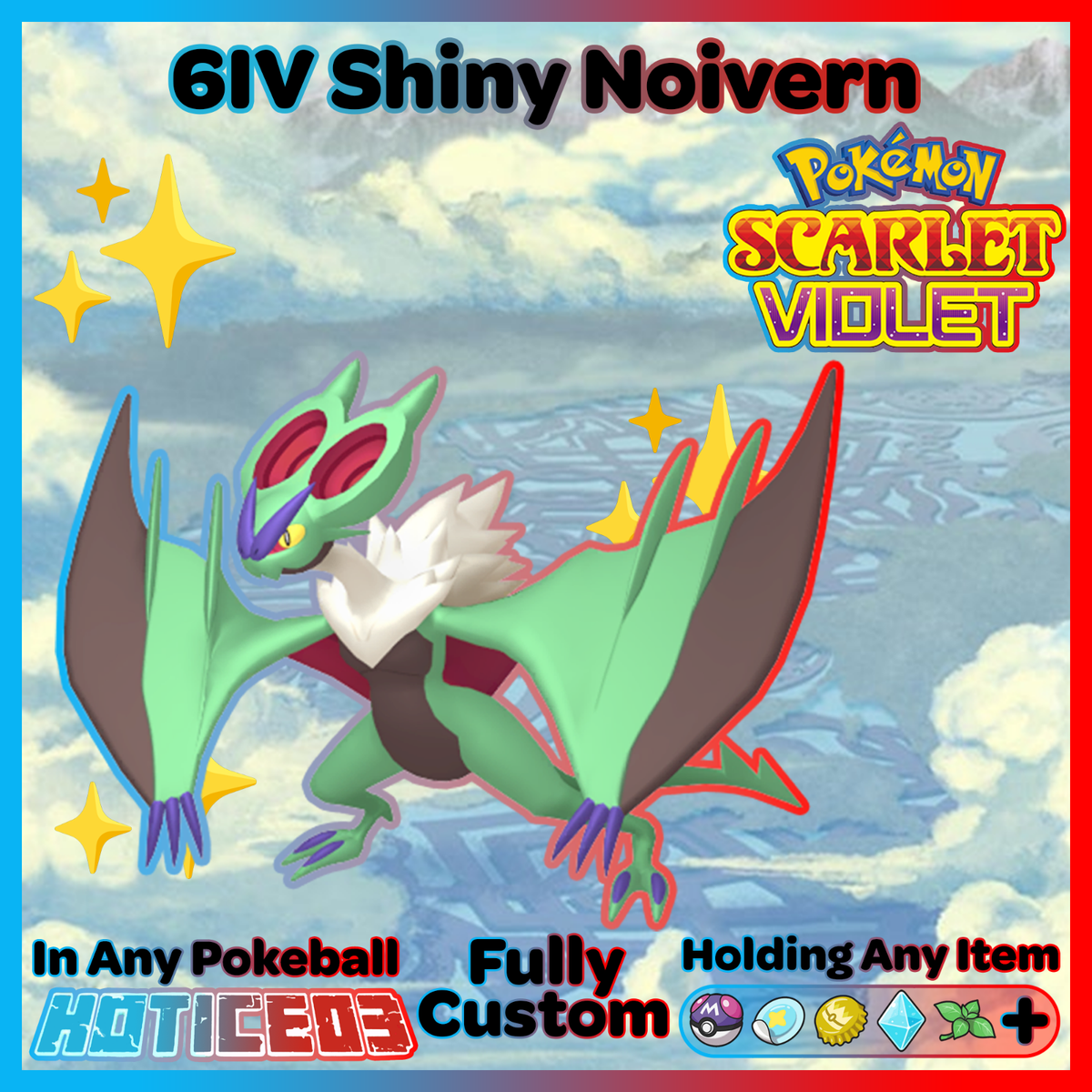 shiny noivern pokemon card ✨ Shiny Noivern 6IV ✨ Pokemon Scarlet & Violet 🚀 Fast 🚀