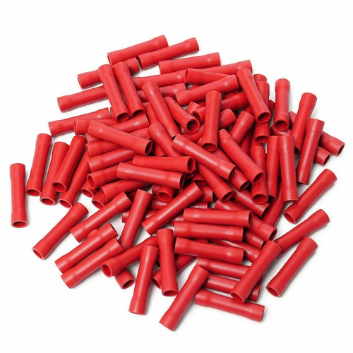 200/100PCS 22-10 Gauge AWG Ga Wire Butt Connectors Vinyl Car Radio Terminals - Picture 15 of 15