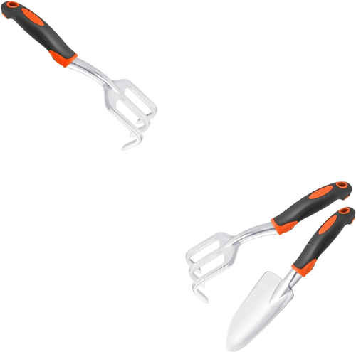 Hand Rake Garden Tool, Heavy Duty Hand Cultivators for Gardening + Garden Tool S