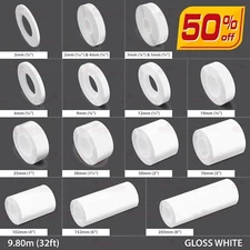 GLOSS WHITE Roll Pin Stripe PinStriping Line Adhesive Tape Vinyl Car STICKER