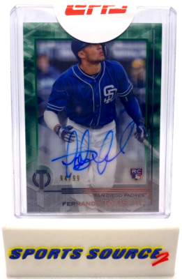 Fernando Tatis Jr. 2019 Topps Tribute Green RC Auto /99