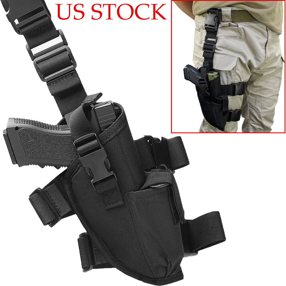 Tactical Drop Leg Holster for Right Handed Thigh Pistol Gun Holster Leg Harness eBay