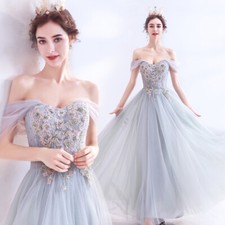Noble Evening Formal Party Ball Gown Prom Bridesmaid Embroidered Dress TSJY636