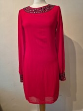 Red cocktail and party dress SIZE-M/10 Pomushoo