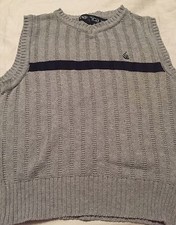 Nautica Boys Sweater Vest Size Medium 5 Gray