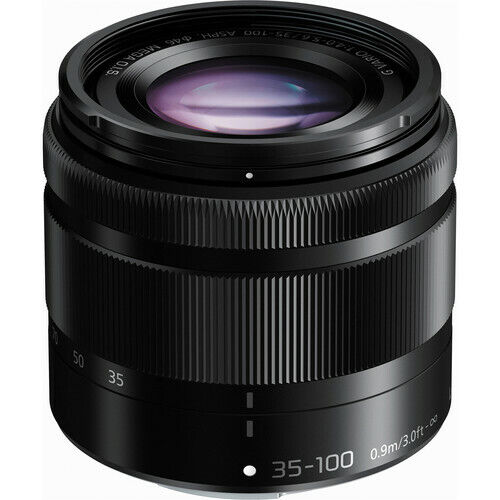 Panasonic 35-100mm F4-5.6 LUMIX G VARIO ASPH Mega OIS Lens in Black  (UK)  BNIB - Picture 1 of 12