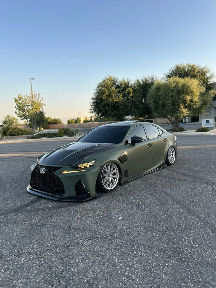 Parachoques delantero + labio + LED 21 estilo F-Sport para 2014-2016 Lexus IS IS250 IS200t IS Foto 3 de 4