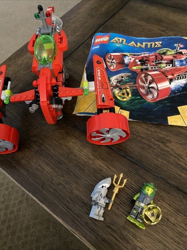 LEGO Atlantis 8060 Typhoon Turbo Sub 99% Complete See Description - 第 4/4 張圖片
