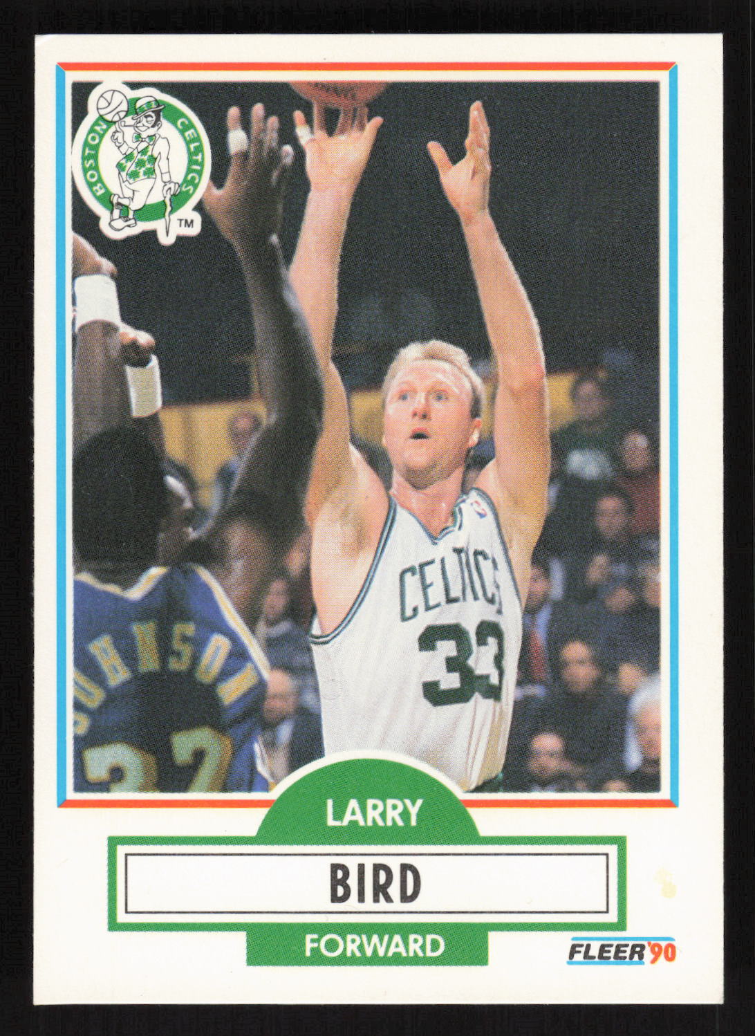 1990-91 Fleer #8 Larry Bird Card TCCCX