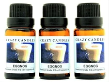 3 Eggnog 1/2oz Premium Grade Scented Fragrance Oil Crazy Candles