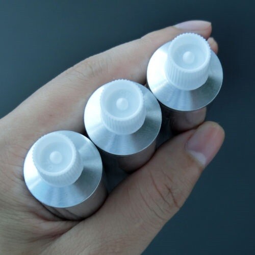 20pcs 5ml Silver Aluminum Empty Toothpaste Tubes Unsealed - Picture 3 of 6
