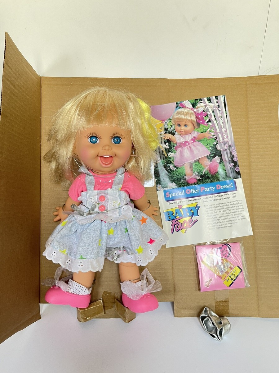 Poupée Galoob Baby Face ‘So Playful Beth’ – Complète Et En Bon état