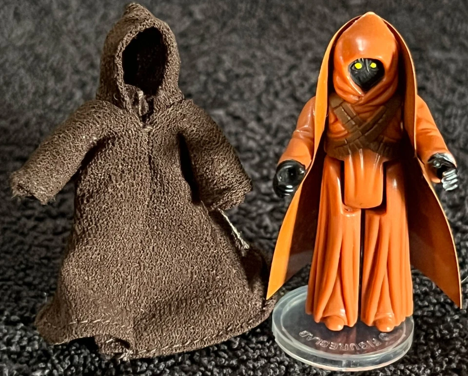 Jawa 1977 • Capa de vinilo y capa de tela • Hong Kong Coo • Kenner Star Wars de colección Foto 2 de 4