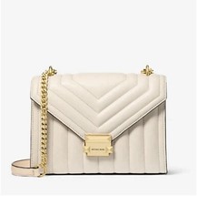 NWT Michael Kors Whitney Medium Quilted Shoulder Bag With Wallet