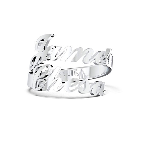 Custom Name Ring Stainless Steel Simple Personality Jewelry for Christmas Gifts - Picture 18 of 21