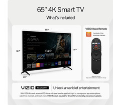 65" Class 4K UHD LED HDR Smart TV - Model V4K65M-0804