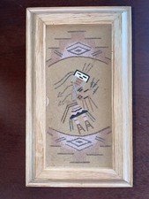 Navajo Sand Painting Female Yei, signed by Rosie Manuelito  