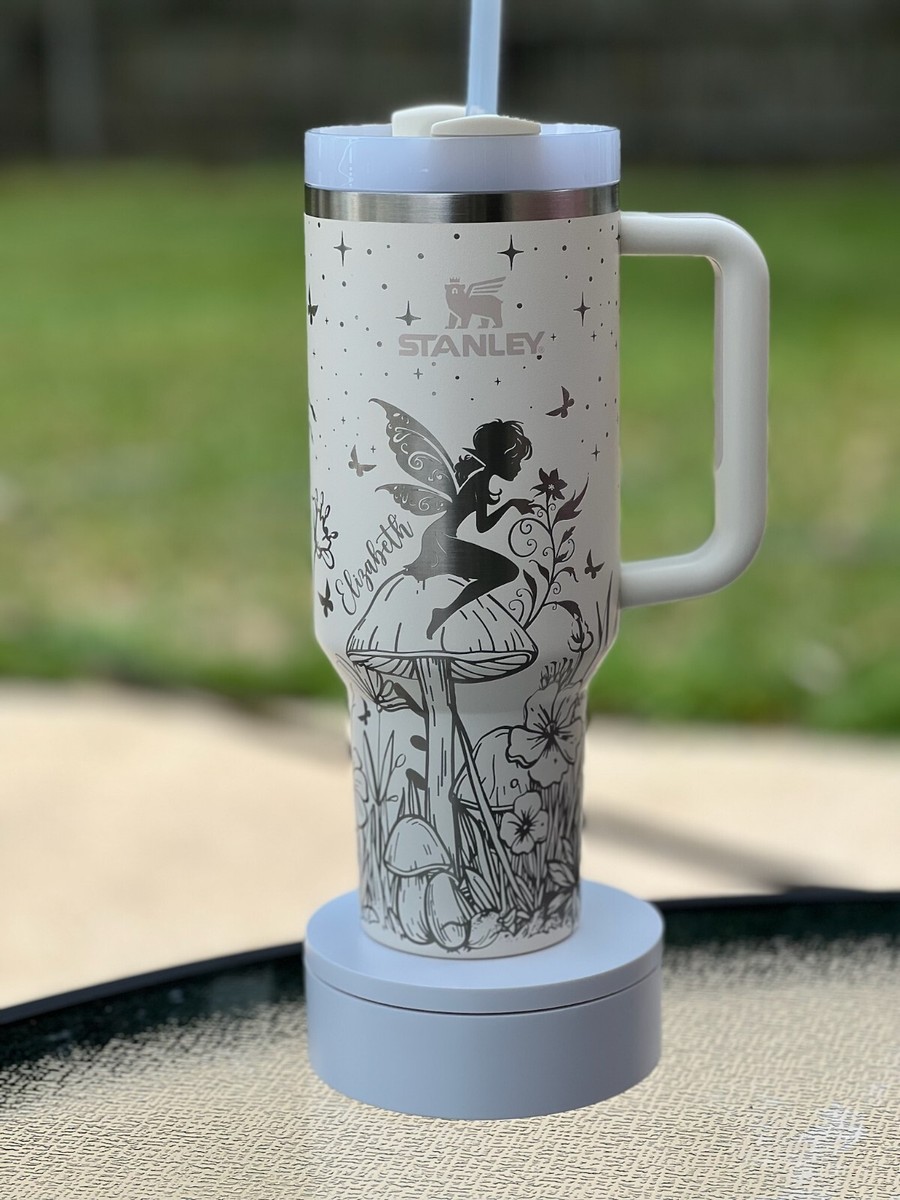Fairy Garden Beautiful Scene 40 Oz Stanley Tumbler. Laser Engraved