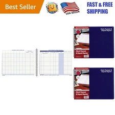 Comprehensive 8-1/2" x 11" Check Payment Register - 1,110 Transactions Capacity