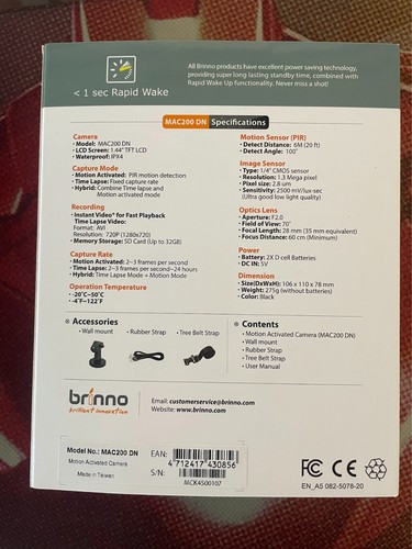 Brinno MAC200 Wire-Free Portable Motion Activated Camera - Foto 3 di 9