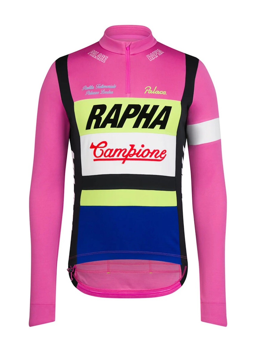 Palace Rapha Classico Longsleeve Jersey Pink Men's - FW24 - US