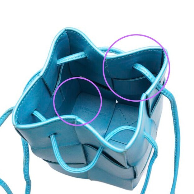 Bottega Veneta Blue Cassette Mini Bucket Bag | eBay