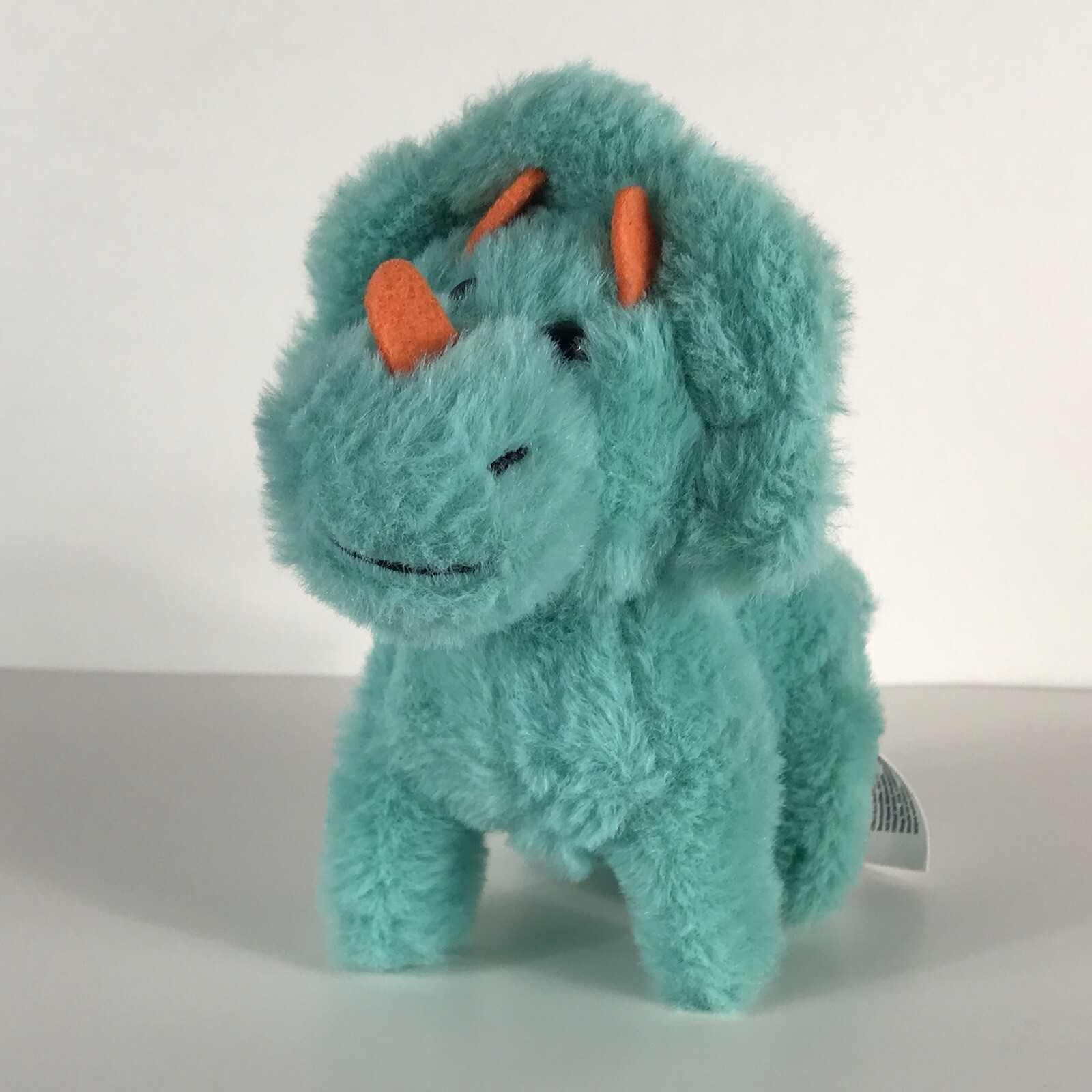 KID CONNECTION TEAL ORANGE WALKING ROARING DINOSAUR PLUSH STUFFED TOY