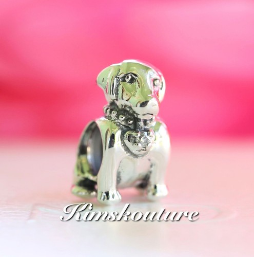 Authentic Pandora Labrador Dog Sterling Silver Bead Charm 791379CZ - Picture 3 of 5